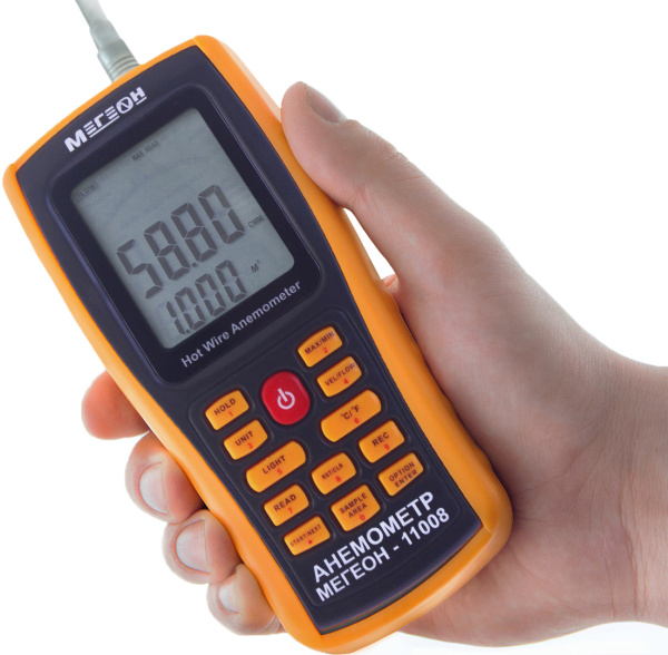Анемометр с зондом &quot;струна&quot; МЕГЕОН 11008 купить по низкой цене | МАКСПРОФИТ