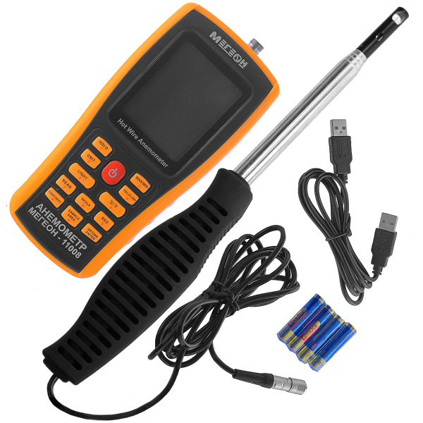 Анемометр с зондом &quot;струна&quot; МЕГЕОН 11008 купить по низкой цене | МАКСПРОФИТ